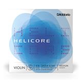 D'Addario Helicore Keman Telleri - Keman Telleri Keman 4/4 - H314-4/4M Keman Tek Tel 'G' Gümüş Örgülü 4/4 Orta