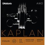 Daddarıo Ka310 4/4m Keman Tel Seti, Kaplan Amo, 4/4 Scale, Medıum Tens Kaplan Amo Vıolın Set Long Med :Daddarıo Abd