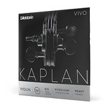 D'Addario Kaplan Vivo keman telleri - Tam set - KV310 4/4H - keman telleri - 4/4 ölçek, yüksek gerilim