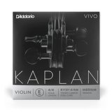 D'Addario KV311-4/4M Kaplan Vivo E tekli tel, yüksek karbon çelik 4/4 orta keman