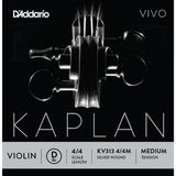 Daddario Kv313 Keman Tek Tel, Kaplan Vivo, 4/4, D-(Re), Medium