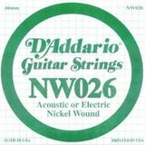 D'addario NW026 Nikel Wound Re Elektro Akustik Tel