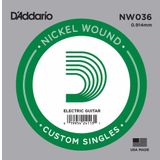 D'addario NW036 La Akustik Tel Nikel Wound Elektro Akustik Tel