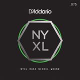D'addario NYXLB075 Gauge NYXL Serisi Nikel Sarım Bas Tek Tel