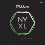 D'addario NYXLB080 080 Gauge NYXL Serisi Nikel Sarım Bas Tek Tel