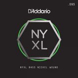 D'Addario NYXLB095 NYXL Serisi Bas Gitar Tek Teli - .095 (Profesyonel) Dengeli Gerilim, Modern Bas Tonları İçin Optimize Edilmiş Manyetik Tepki ve Üstün Mukavemet