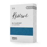 D'Addario organik rezerv Bb klarnet yaprakları - klarnet için boru yaprakları - ilk ve tek organik kamış boru - 2.0 kalınlık, 10 paket