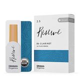 D'Addario Organik Rezerv Bb Klarnet Yaprakları - Klarnet için Boru Yaprakları - İlk ve Tek Organik Kamış Borusu - 2,5 Kalınlık, 10 Paket