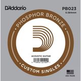 D'addario Pb023 Phosphor Bronze Akustik Gitar Tek Teli - .023 (Aksesuar) | Fosfor Bronz Sargı, Sıcak Ve Parlak Ton Dengesi, Korozyona Dayanıklı Ambalaj Ve Uzun Ömürlü Tını