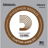 D'addario Pb024 Phosphor Bronze Akustik Gitar Tek Teli - .024 (Aksesuar) | Altıgen Çelik Çekirdek, Dengeli Gerilim, Zengin Harmonik İçerik Ve Kristal Netliğinde Ses