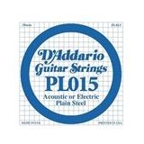 D'addario PL015 Plain Steel Elektro Tek Tel