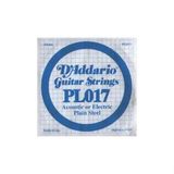 D'addario PL017 Plain Steel 017 Elektro Tek Tel