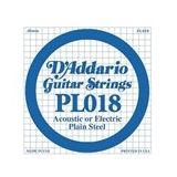 D'addario PL018 Plaın Steel Elektro Tek Tel