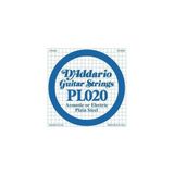 D'addario PL020 Plaın Steel Elektro Tek Tel