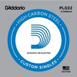 D'addario PL022 Plaın Steel Elektro Tek Tel