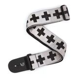 D'Addario Planetwaves T20W1509 Gitar Askısı Dokuma Checkered Crosses - 10 cm - Renkli