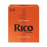D'addario Rca1020 Rico Orange Box Sib (Bb) Klarnet Kamışı No: 2.0 (Başlangıç/Eğitim) - 10'Lu Paket | Klasik Turuncu Kutu, Caz Ve Eğitim İçin