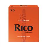 D'addario Rca1035 Rico Bb Klarnet Kamışı No: 3.5 (İleri Seviye/Eğitim) - 10'Lu Paket | Turuncu Kutu Standart Kesim Ve Kararlı Ton Yapısı