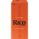 D'Addario RCA2525 Rico Bb Klarnet Kamışı No: 2.5 (Orta Seviye/Eğitim) - 25'li Paket | En Popüler Öğrenci Kamışı, Toplu P