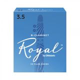 D'Addario RCB1035 Royal Bb Klarnet Kamışı No: 3.5 (Profesyonel/Eğitim) - 10'lu Paket | Dosyalı (Filed) Kesim, Klasik ve
