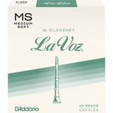 D'Addario RCC10MS La Voz Bb Klarnet Kamışı Medium Soft Sertlik (Profesyonel/Caz) - 10'lu Paket | Esnek ve Parlak Ton Yap