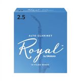 D'addario Rdb1025 Royal Alto Klarnet Kamışı No: 2.5 (Orta Seviye/Eğitim) - 10'Lu Paket | Esnek Dosyalı Kesim, Tutarlı Kalite Ve Berrak Ses Üretimi