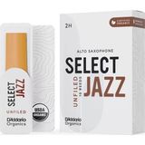 Daddario Woodwinds No:2 Hard Organic Select Jazz Unfiled Alto Saksafon Kamışı