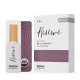 D'Addario Woodwinds Organik Klasik Bb Klarnet Kamışları - Klarnet için Kamışlar - Bireysel Mühürlü - 3.0 Güç, 3'lü Paket