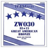 Daddario Zw030 85/15 Bronze Akustik Gitar Tek Tel