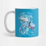Daddy Shark Porselen Kupa Bardak