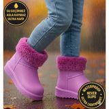 Dadwolf Çocuk Kışlık Kar Yağmur Botu– Su Geçirmez, Peluş Astarlı, Eva W10290-225 Tokio Borreguito Modeli - Lila