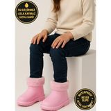 Dadwolf Çocuk Kışlık Kar Yağmur Botu– Su Geçirmez, Peluş Astarlı, Eva W10290-225 Tokio Borreguito Modeli - Pembe