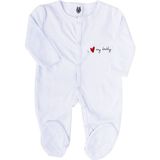 Dady Yazılı Beyaz Patikli Tulum - 1014216 - 6 - 9 Ay