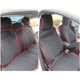 Daewoo Racer Oto Koltuk Minderi Ön Arka 5'li Set Fivestar Siyah Kırmızı FS