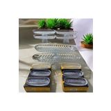 DAFE HOME DAFE&HOME AYAKLI CAM SUNUMLUK SETİ 12 ( prç ) santa sunumluk 40 cm ayaklı sunumluk 33 cm sunumluk