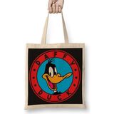 Daffy Duck Bez Çanta Uzun Saplı - Açık Bej - 40 X 40