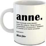 Dafhi Anne İyiki Varsın Kişiye Özel İsimli Kupa