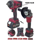 Daflong 2'li Sanayi Seti 1600NM Tork Gücüne Sahip Akülü Somun Bijon Makinası DFL-266