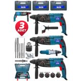 Daflong Avantajlı Set 3x Daflong Metal Şanzıman Kırıcı Delici Darbeli Matkap 2-28MM Hilti