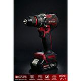 DAFLONG PRO 21V 130+ PARÇA ÇİFT AKÜLÜ ÇELİK MANDREN KÖMÜRSÜZ DARBELİ ŞARJLI MATKAP VİDALAMA DFL-7