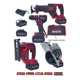 Daflong Pro 4'Lü Atölye İnşaat Seti Tilki Kuyruğu+185Mm Sunta+Dekupaj+80Nm Şarjlı Matkap Dfl-277