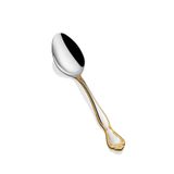 Dafne Gold 6'lı Yemek Kaşık Seti 304 Kalite 3 mm Premium Set Gerçek Altın 18/10