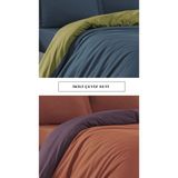 Dafne Moda Çeyiz Seti Çift Kişilik Nevresim Takımı Çift Renk Kullanımına Uygun - Mürdüm - 200 x 220 cm