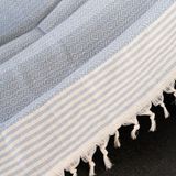 Dafne Moda Naturel Koltuk Örtüsü/şalı Açık Mavi - 170 x 210 cm