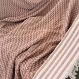 Dafne Moda Naturel Koltuk Örtüsü/şalı Kiremit - 170 x 210 cm