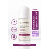 DAFNELİ %100 Doğal Roll On Deodorant (Alüminyum ve Alkol İçermez) Ter Kokusunu Önleyici 50 ml