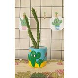 Dafniart Anneler Günü Hediyesi Yavrulu Kaktüs Saksı 7 * 9 cm Çok Renkli Çok Renkli 7 * 9 cm