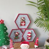 Dafniart Yeniyıl Yılbaşı Duvar Dekorları Süs Ve Hediyelikleri 15 cm Gri,Altın,Sarı,Kırmızı,Çok Renkli,Yeşil Noel baba 15 cm