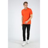 Dafron Classic Polo Yaka Pike Turuncu Erkek T-shirt