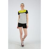 Dafron Gold Kadın Antrenman T-Shirt - Gri - Siyah
